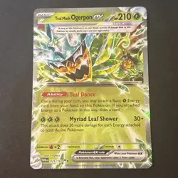 Teal Mask Ogerpon ex 025/167 Twilight Masquerade Ultra Rare Holo Pokemon Card NM - Image 1