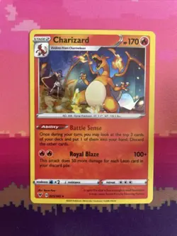 Pokemon Card Charizard Vivid Voltage Cracked Ice Holo Rare 025/185 Near Mint - Image 1