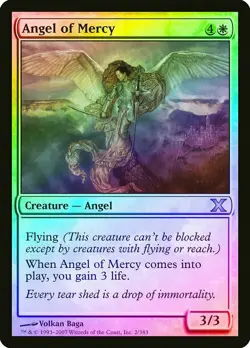 Angel of Mercy FOIL 10th Edition NM-M White Uncommon MAGIC MTG - Image 1