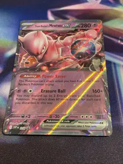 Pokemon TCG Team Rocket’s Mewtwo ex SVP 216 Promo Destined Rivals NM/M - Image 2