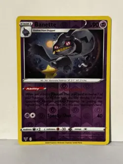 Banette Reverse Holo 068/185 SWSH04: Vivid Voltage NM Pokemon Fast Ship - Image 1