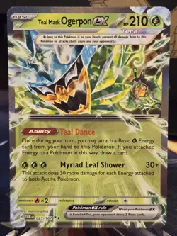 Pokemon - Teal Mask Ogerpon ex 025/167 Sv06: Twilight Masquerade - NM - Image 1