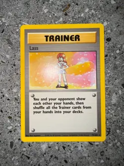 Pokemon TCG Cards Lass 75/102 Base Set Rare LP - Image 3