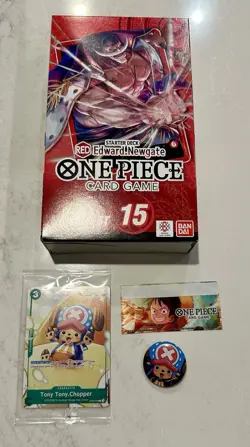 One Piece Card Game Bundle SDCC 2025 - ST15 Starter Deck, Chopper Exclusive Card - Image 1