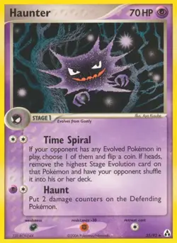 Haunter 35/92 Legend Maker Pokemon Card LP - Image 1