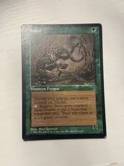 MTG Magic The Gathering Card Thallid Summon Fungus Green Fallen Empires 1994 - Image 1