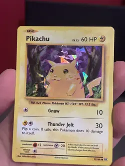 Pokemon Card Pikachu 35/108 Evolutions Cracked Ice Holo Bleed Near Mint - Image 3