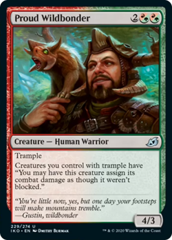 Proud Wildbonder FOIL Ikoria: Lair of Behemoths NM Uncommon CARD ABUGames - Image 1