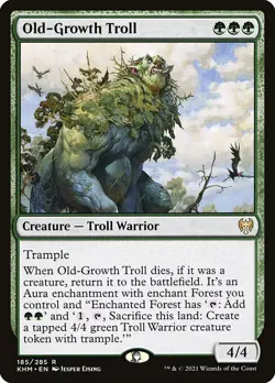 1x Old-Growth Troll NM Eng MTG - Kaldheim - Image 1