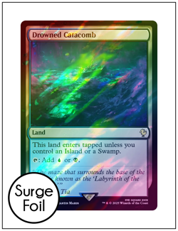 1x Drowned Catacomb, Surge Foil, Final Fantasy, Magic MTG NM - Image 1