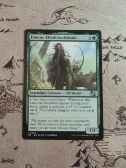 1x Dionus, Elvish Archdruid, Anime Art, Jumpstart 2025 Foundations MTG - Image 1