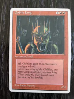 Goblin King X1 4th Edition MP Condition See Pics Front Back - Image 1
