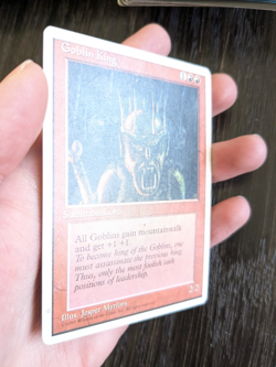 Goblin King X1 4th Edition MP Condition See Pics Front Back - Image 3