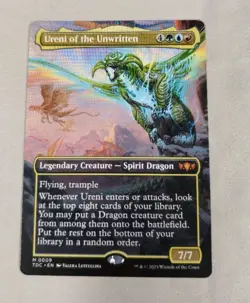 Magic: The Gathering - Dragonstorm - Ureni of the Unwritten Borderless - NM - Image 1