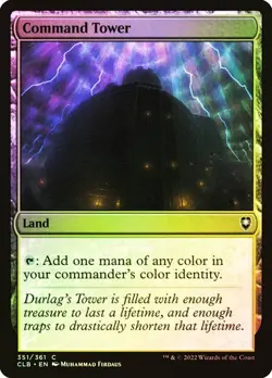 NM Foil Command Tower, MTG, Baldur's Gate, Magic the Gathering, 351 - Image 1