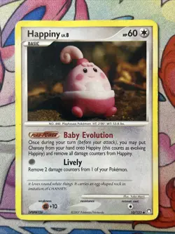 Happiny - 52/123 - Uncommon DMG, English Pokemon Mysterious Treasures - Image 1