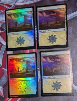 MTG 4 x *FOIL * Theros Beyond Death PLAINS #279 NM - Image 1