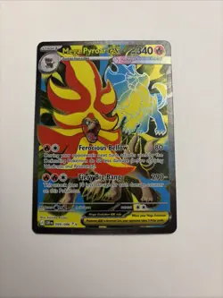 Pokemon TCG Mega Pyroar EX 099/086 Full Art Chaos Rising (NM) - Image 1