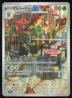 Scovillain 202/198 Pokemon TCG SV01: Scarlet & Violet Base Illustration Rare NM - Image 1