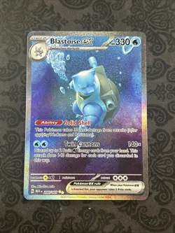 Pokemon Scarlet & Violet 151 TCG Blastoise EX 200/165 SIR Special Illustration - Image 1