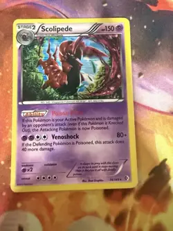 Scolipede 74/149 Holo Rare Pokemon Boundaries Crossed - Pokemon TCG - Image 1