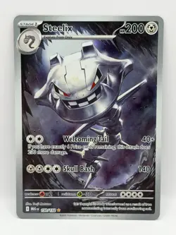 Steelix 150/132 Mega Evolution NM Illustration Rare Pokemon TCG - Image 1