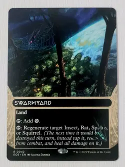 Magic The Gathering MTG: Swarmyard - Borderless Land NF (EOE) Rare 0042 - Image 1