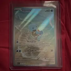 Pokemon TCG Squirtle 170/165 Illustration Rare Holo SV 151 English 2023 - Image 1