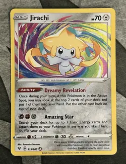 The Pokemon Company Jirachi Holo Vivid Voltage 119/185 Amazing Rare EN - Image 1