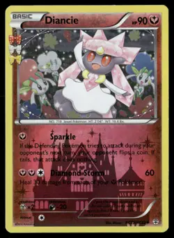 Diancie RC22/RC32 Uncommon Generations Pokemon Holo Lightly Played - Image 1