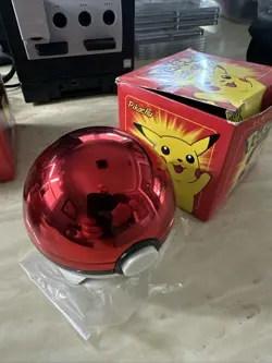 1999 Burger King Pokemon 23K Gold Plated Pikachu #25 Card &Pokeball Case COA Box - Image 2
