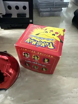 1999 Burger King Pokemon 23K Gold Plated Pikachu #25 Card &Pokeball Case COA Box - Image 5