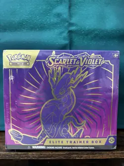 Pokemon TCG Scarlet and Violet Miraidon ETB Purple English Base Set Sealed 820650853418 - Image 1