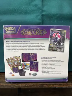 Pokemon TCG Scarlet and Violet Miraidon ETB Purple English Base Set Sealed 820650853418 - Image 2