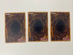 Yugioh Evil HERO Adusted Gold x 3 - 1st Edition Ultra Rare LP - Free Holo Card A - Image 2