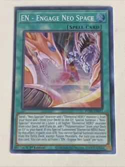 Yugioh En Engage Neo Space x 3 - 1st Edition - Super Rare NM - Free Holo Card A - Image 2