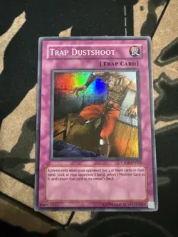Yugioh Trap Dustshoot CP05-EN005 Super Rare NEAR MINT - Image 1