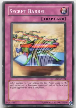 Secret Barrel DR1-EN101 Common Unlimited Moderately Played Yugioh - Image 2