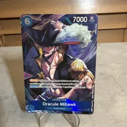 OP09-048 Dracule Mihawk Alt Art English One Piece Card - Image 1