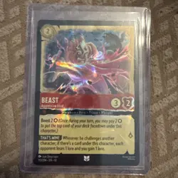 Disney Lorcana Beast-Aggressive Lord Character 113/204 Foil - Image 1