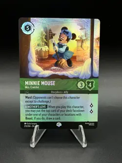 Disney Lorcana Minnie Mouse Mrs Cratchit Epic Cold Foil 213/204 Winterspell - Image 1
