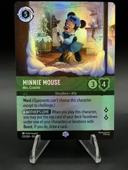 Disney Lorcana Minnie Mouse Mrs Cratchit Epic Cold Foil 213/204 Winterspell - Image 2