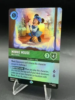 Disney Lorcana Minnie Mouse Mrs Cratchit Epic Cold Foil 213/204 Winterspell - Image 3