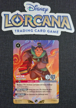 Disney Lorcana Mulan Charging Ahead Non-Foil Promo DLC Challenge 7/C2 EN NM Rare - Image 1