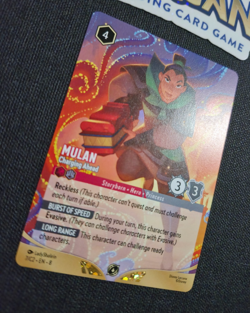 Disney Lorcana Mulan Charging Ahead Non-Foil Promo DLC Challenge 7/C2 EN NM Rare - Image 3