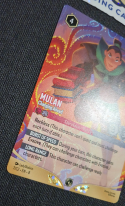 Disney Lorcana Mulan Charging Ahead Non-Foil Promo DLC Challenge 7/C2 EN NM Rare - Image 4