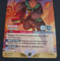 Disney Lorcana Mulan Charging Ahead Non-Foil Promo DLC Challenge 7/C2 EN NM Rare - Image 5