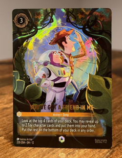 DISNEY LORCANA WILDS UNKNOWN You've Got A Friend In Me Enchanted 225/204 - Image 2