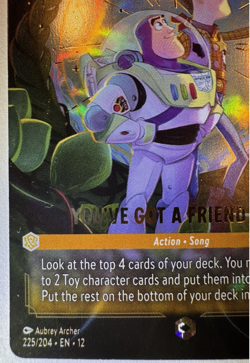 DISNEY LORCANA WILDS UNKNOWN You've Got A Friend In Me Enchanted 225/204 - Image 4