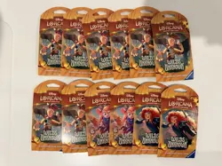 Disney Lorcana Wilds Unknown Sleeved Booster Pack - LOT OF 12 - Factory Sealed - Image 1